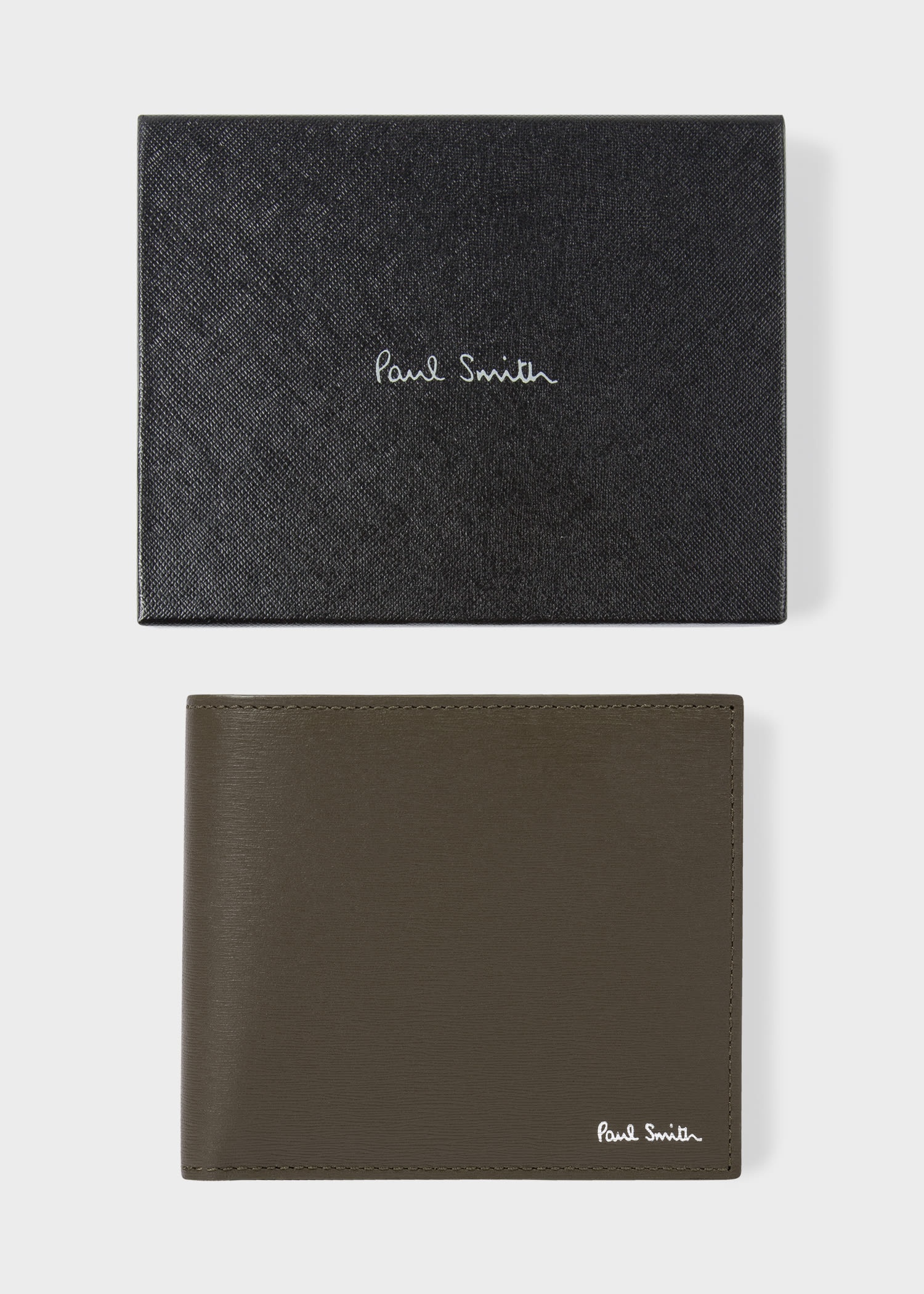 Dark Khaki Billfold and Coin Wallet - 4