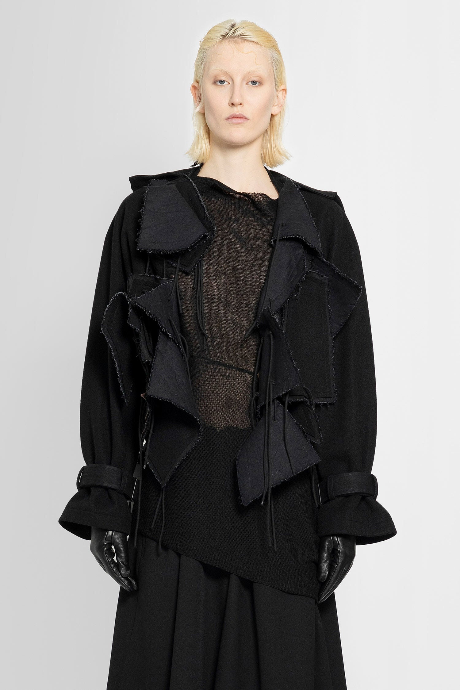 YOHJI YAMAMOTO WOMAN BLACK JACKETS - 1