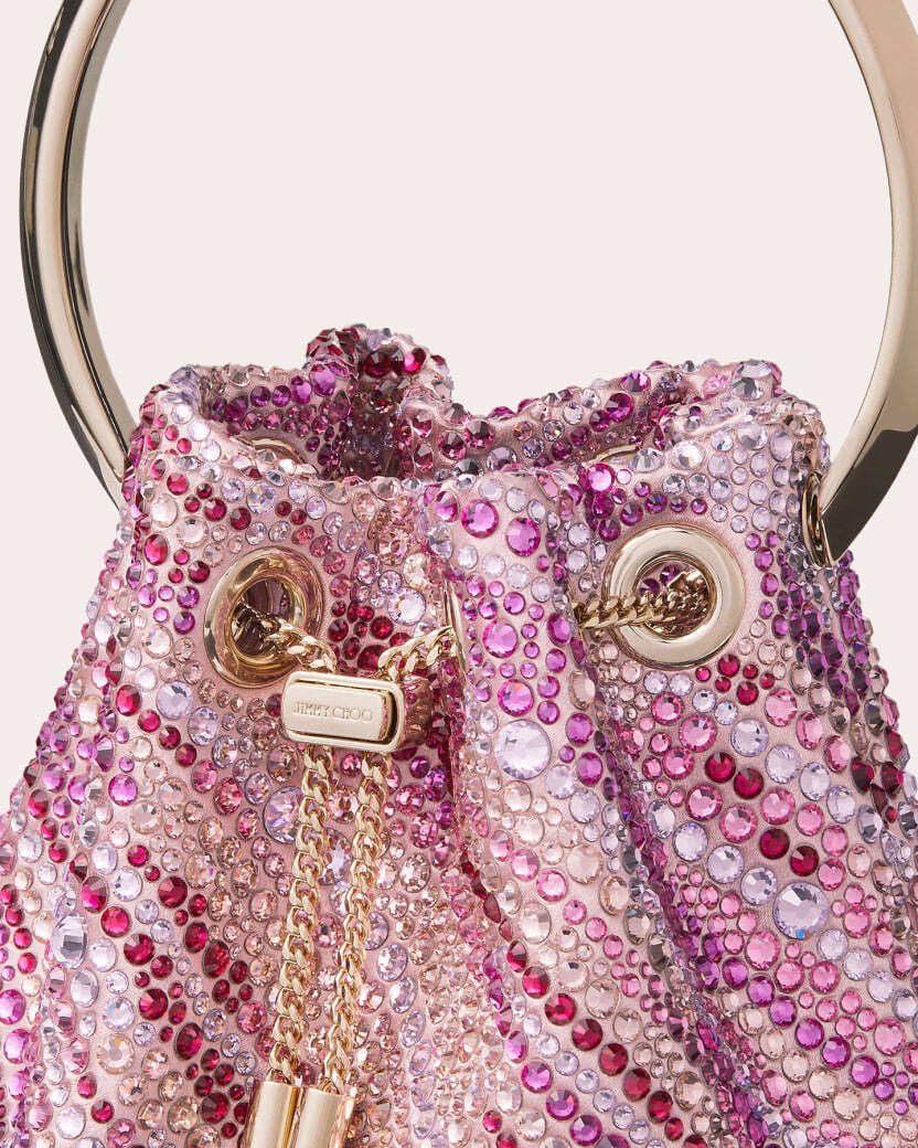 Bon Bon Crystal-Embellished Satin Bucket Bag - 4