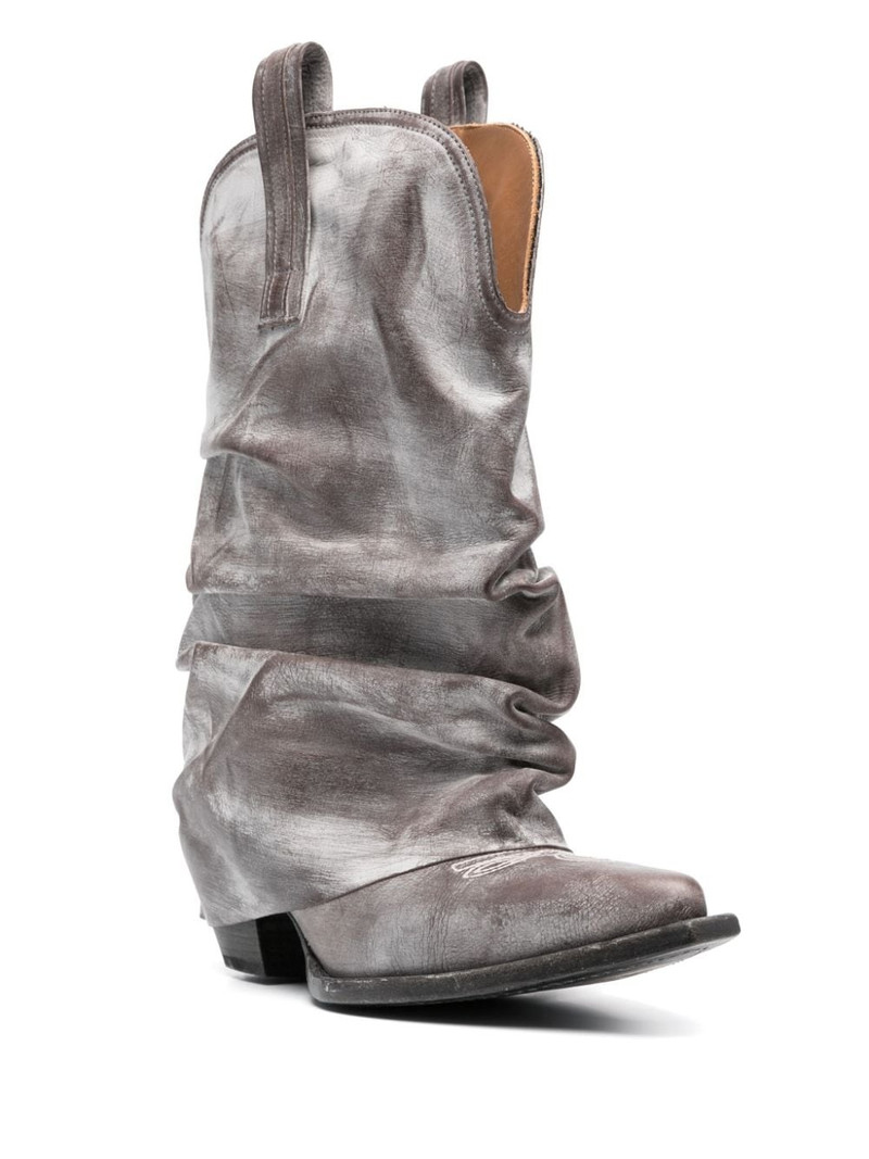 R13 Low Rider distressed cowbody boots outlook