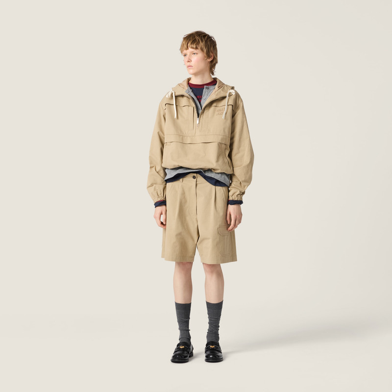 Miu Miu Cotton jersey Henley shirt outlook