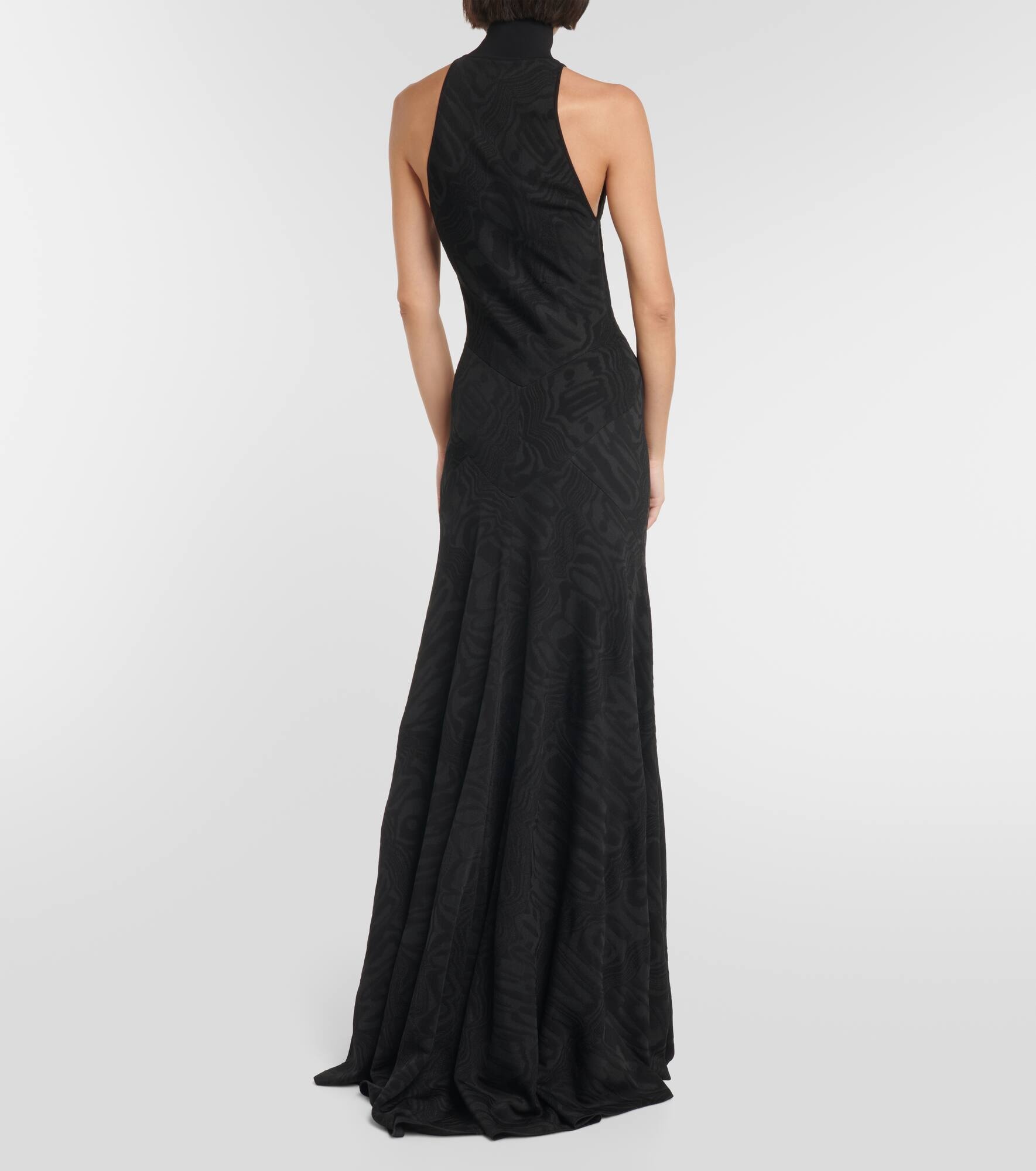 Patterned turtleneck gown - 3