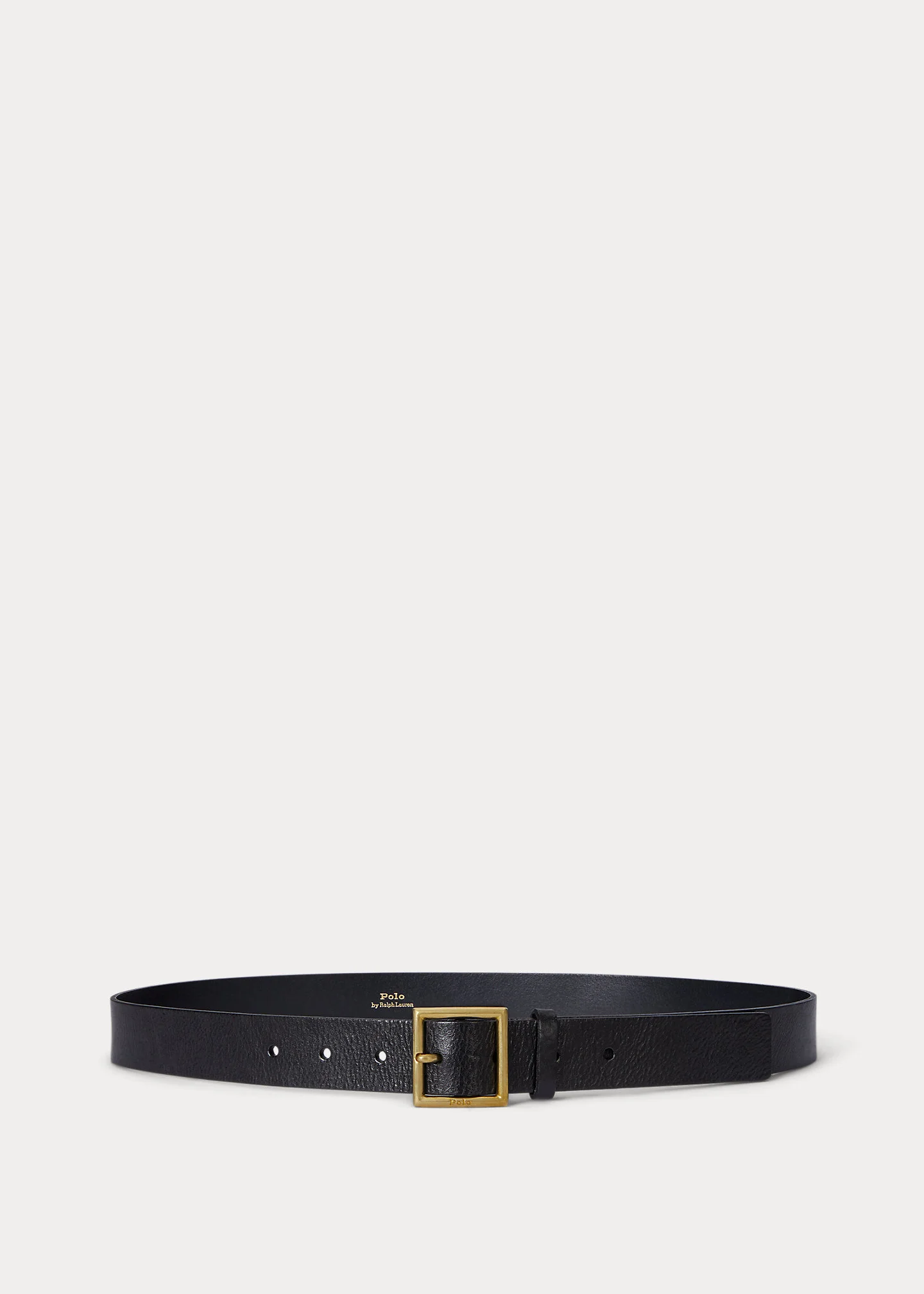 Square-Buckle Leather Belt - 1