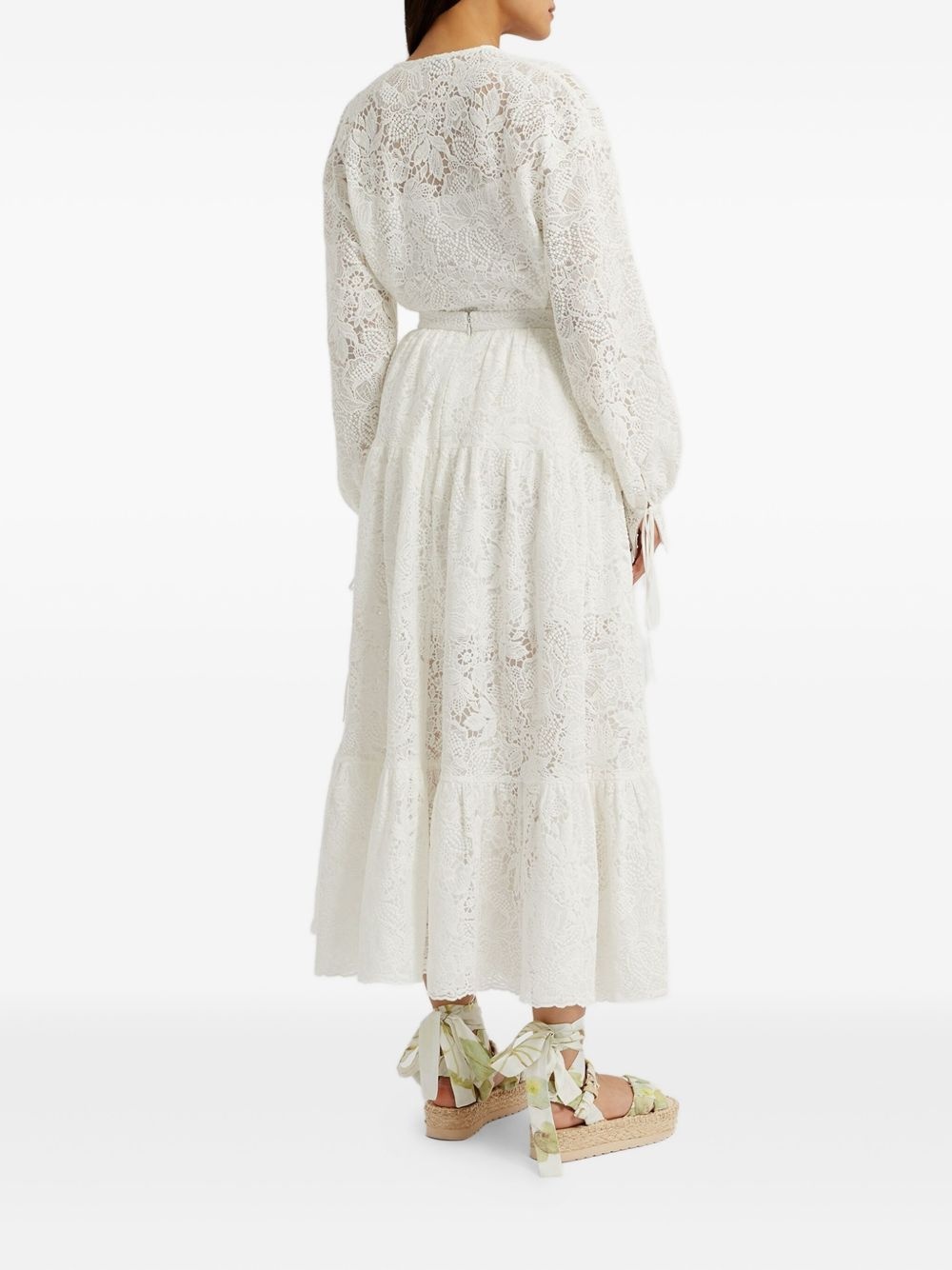 floral-embroidered blouse - 4
