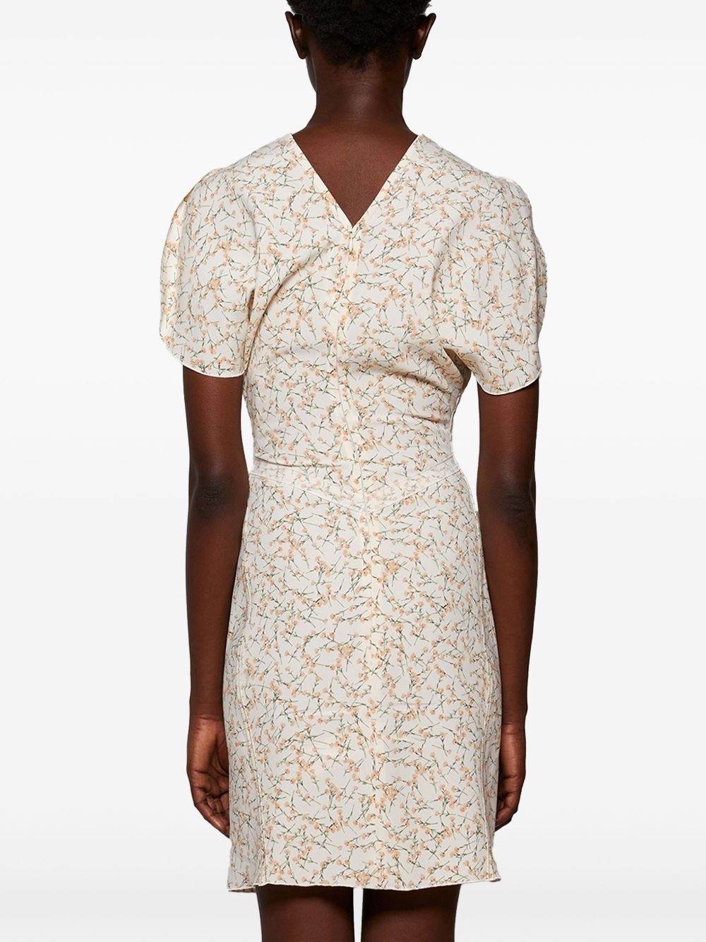gathered-waist mini dress - 5