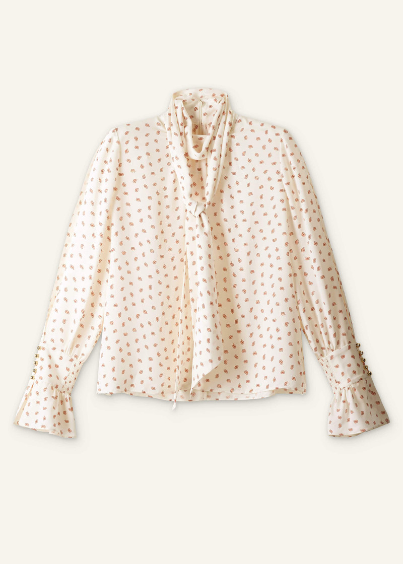 Straight Blouse + Tie - 1