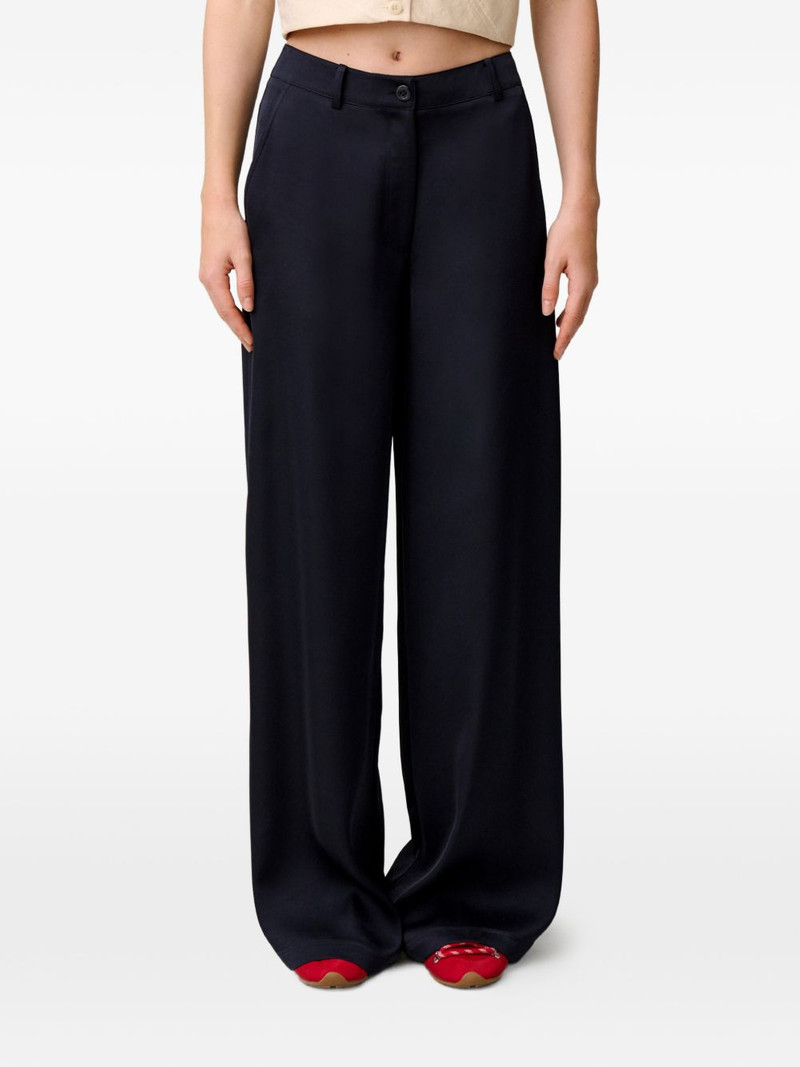 buttoned straight-leg trousers 5
