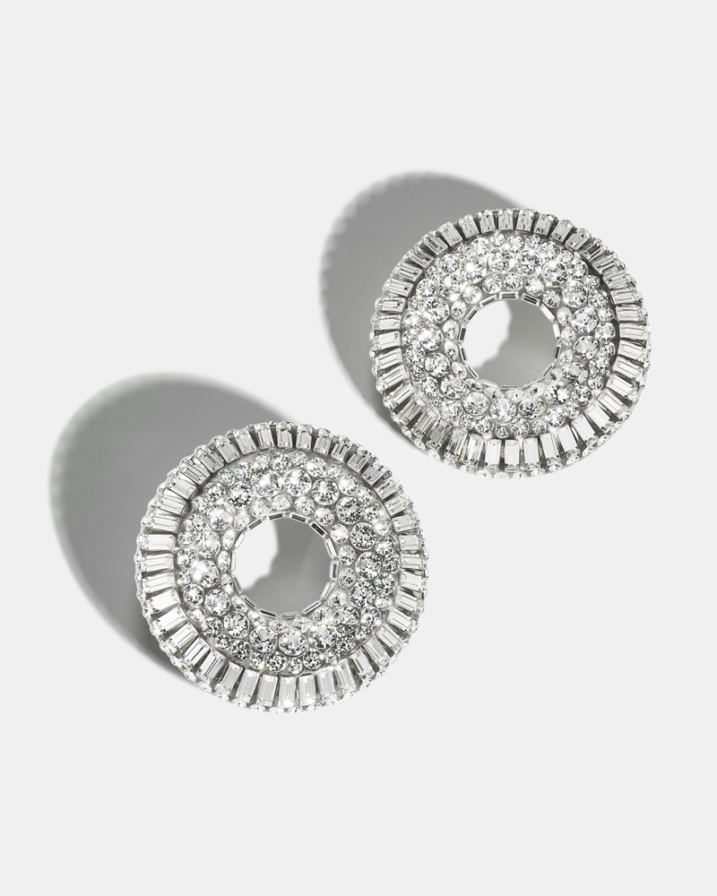 AQUAZZURA Crystal Hoop Mini Earrings outlook