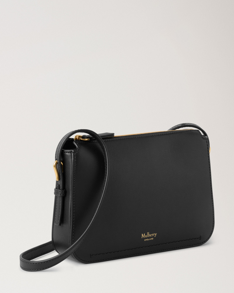 Clovelly Pouch Black Micro Classic Grain 4