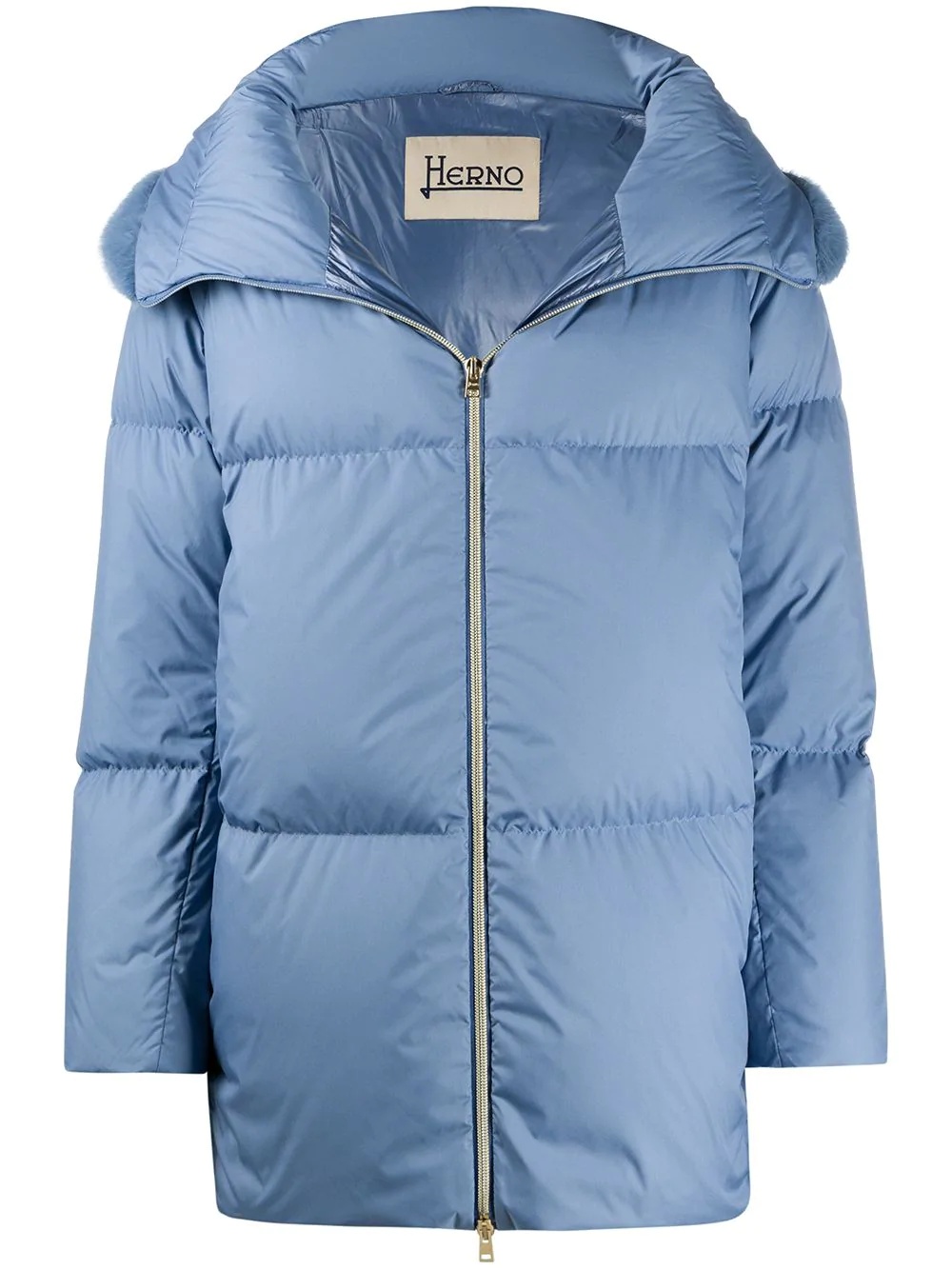 hooded padded jacket - 1