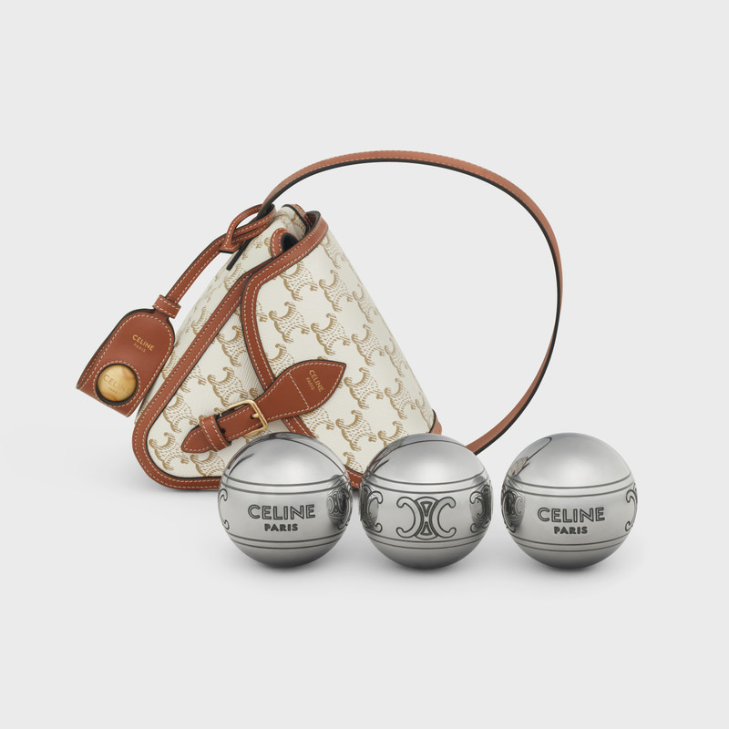 Petanque Game in Triomphe canvas and Calfskin 7