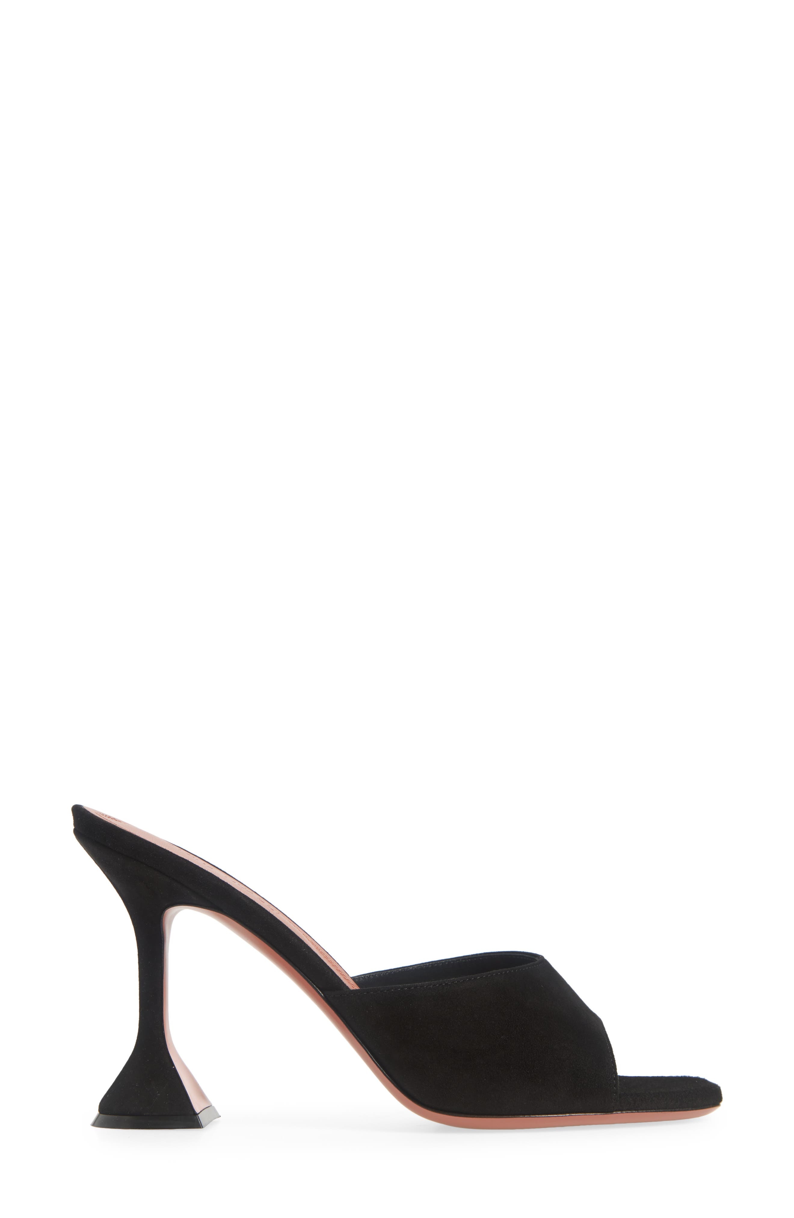 Amina Muaddi Lupita Slide Sandal in Black Suede at Nordstrom - 2