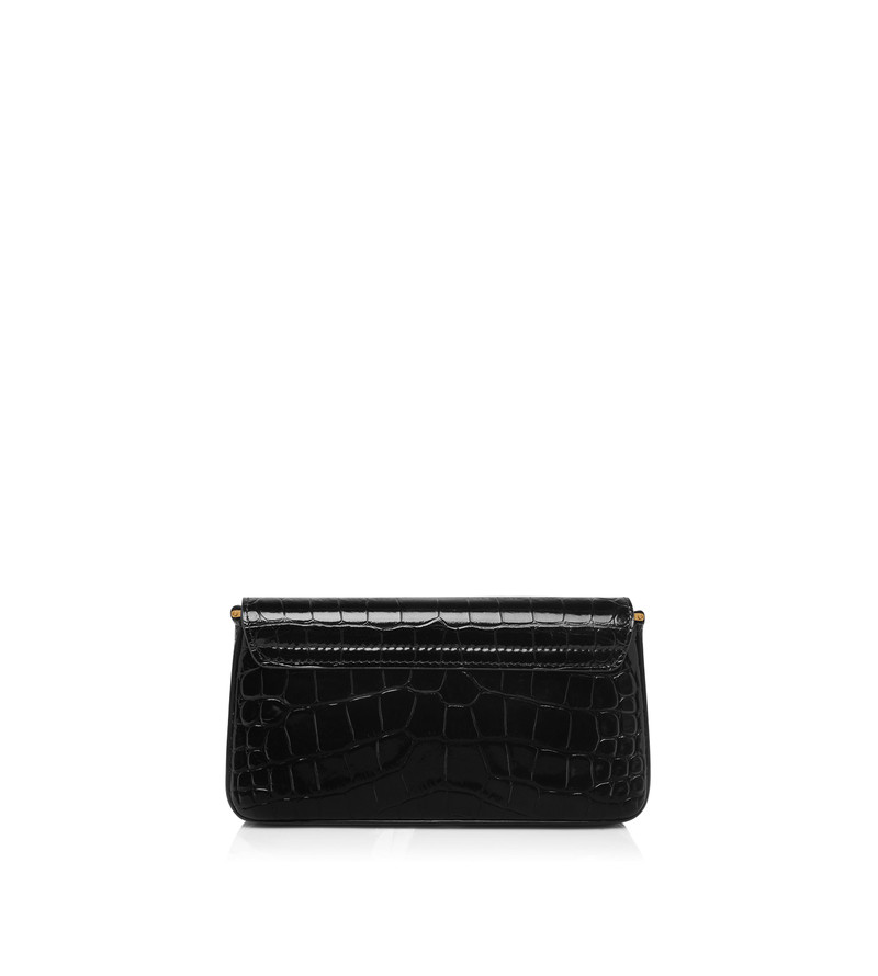 SHINY STAMPED CROCODILE LEATHER WHITNEY MINI BAG 3