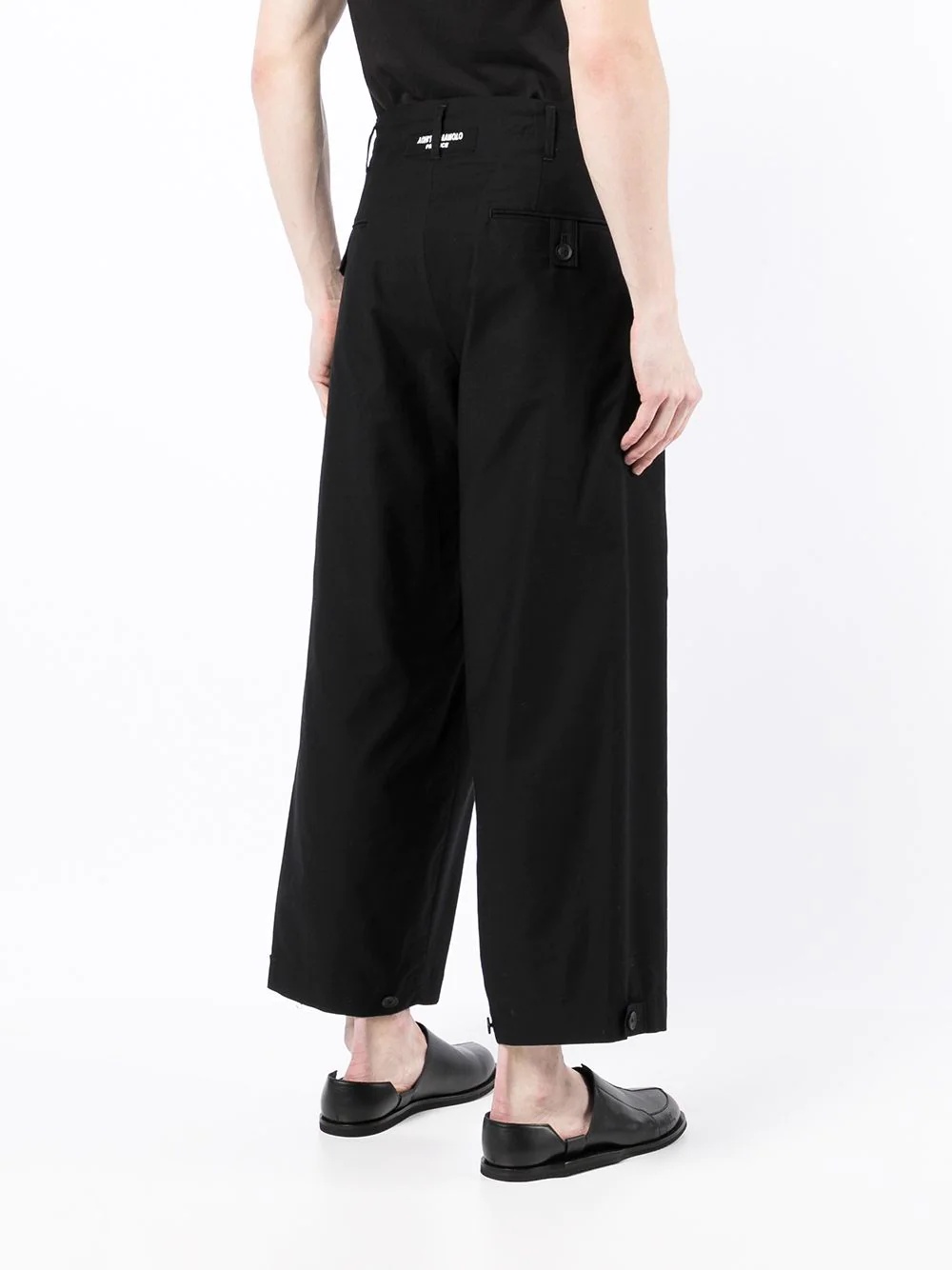 cropped wide-leg trousers - 4