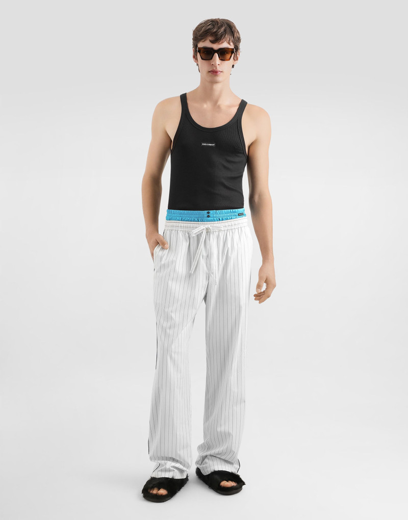 Dolce & Gabbana Cotton tank top with print outlook