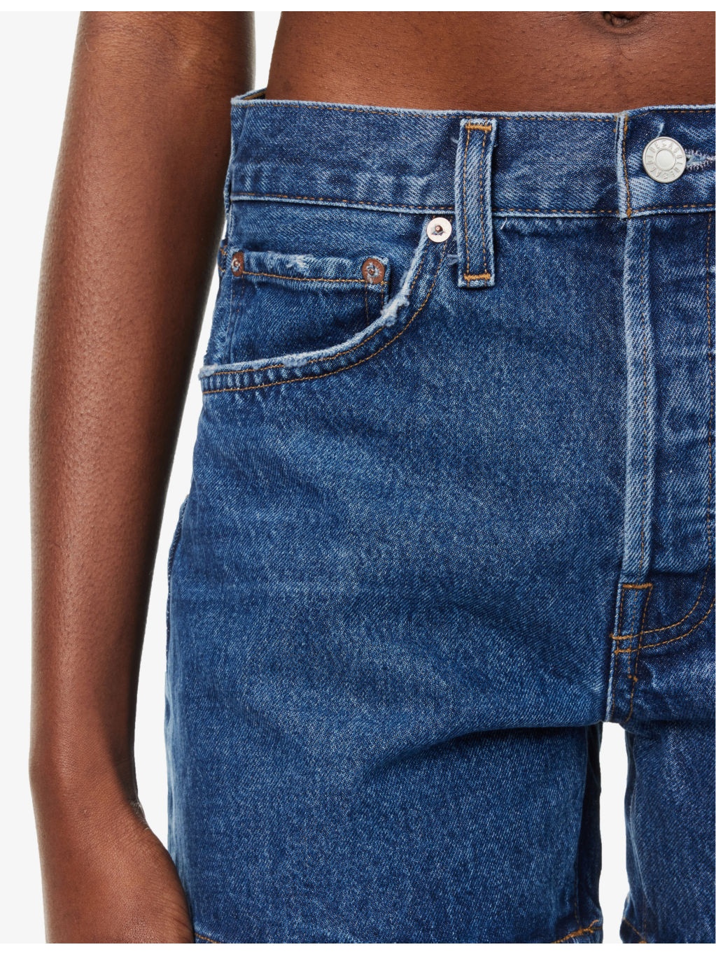 Parker high-rise denim shorts - 5