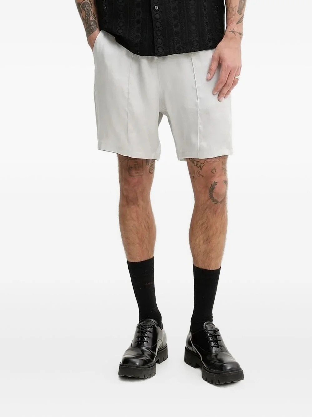 elasticated side-pockets shorts - 1