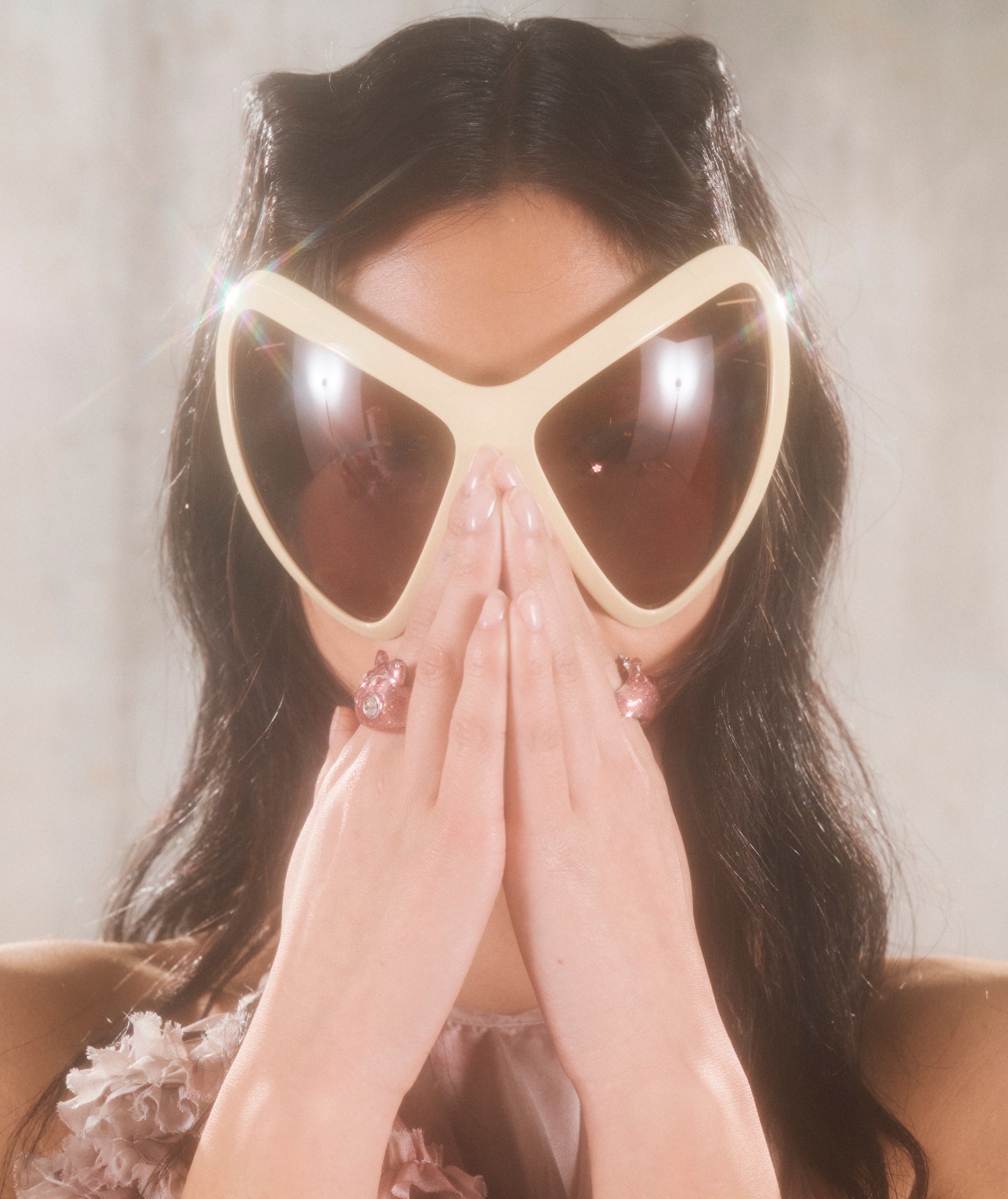 CREAM MARIPOSA SUNGLASSES - 3