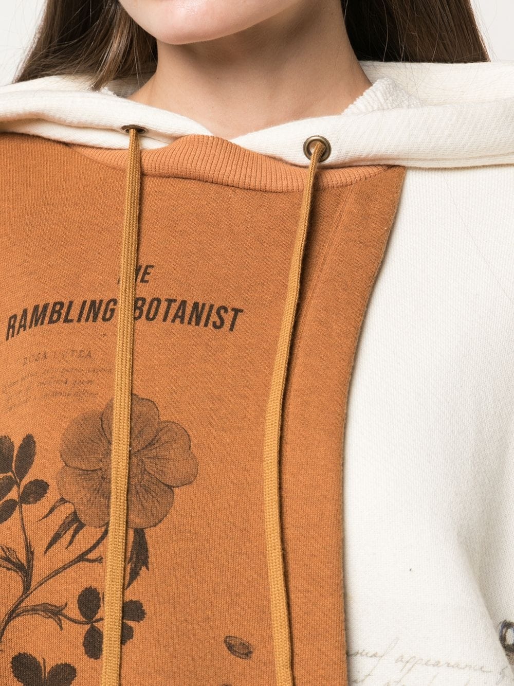 panelled Botanist print sweatshirt - 5