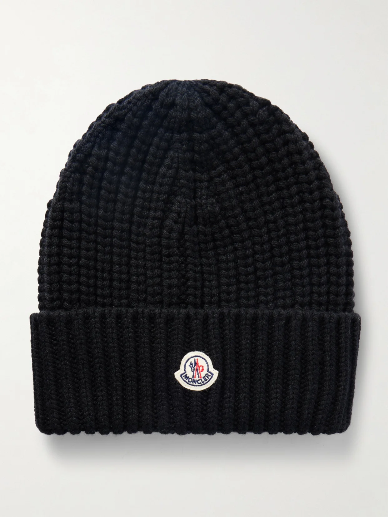 Appliquéd Ribbed Wool And Cashmere-blend Beanie - 1