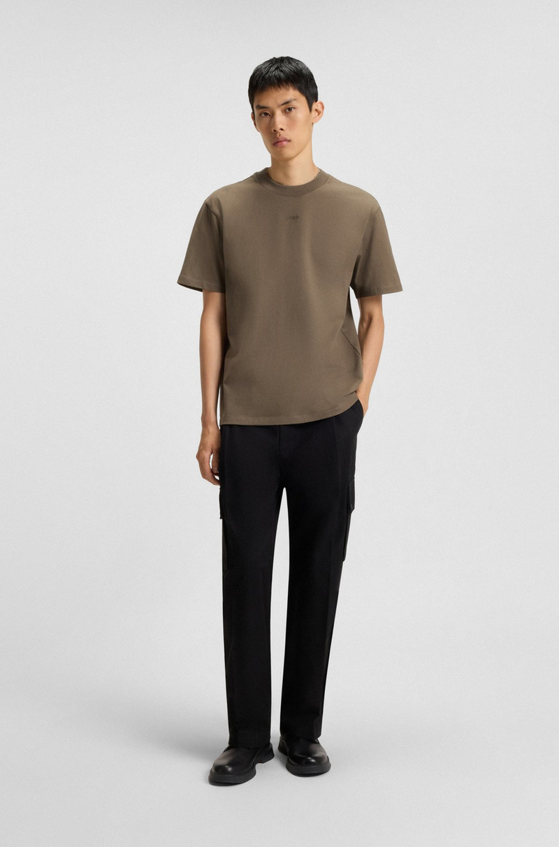 HUGO RELAXED-FIT T-SHIRT IN COTTON WITH LOGO PRINT outlook