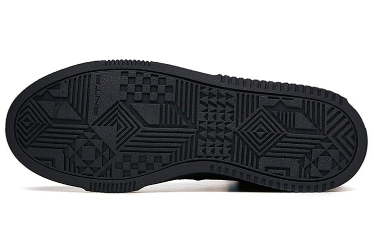 ANTA Mid Top Skateboarding Shoes 'Black' 912138011-5 - 5