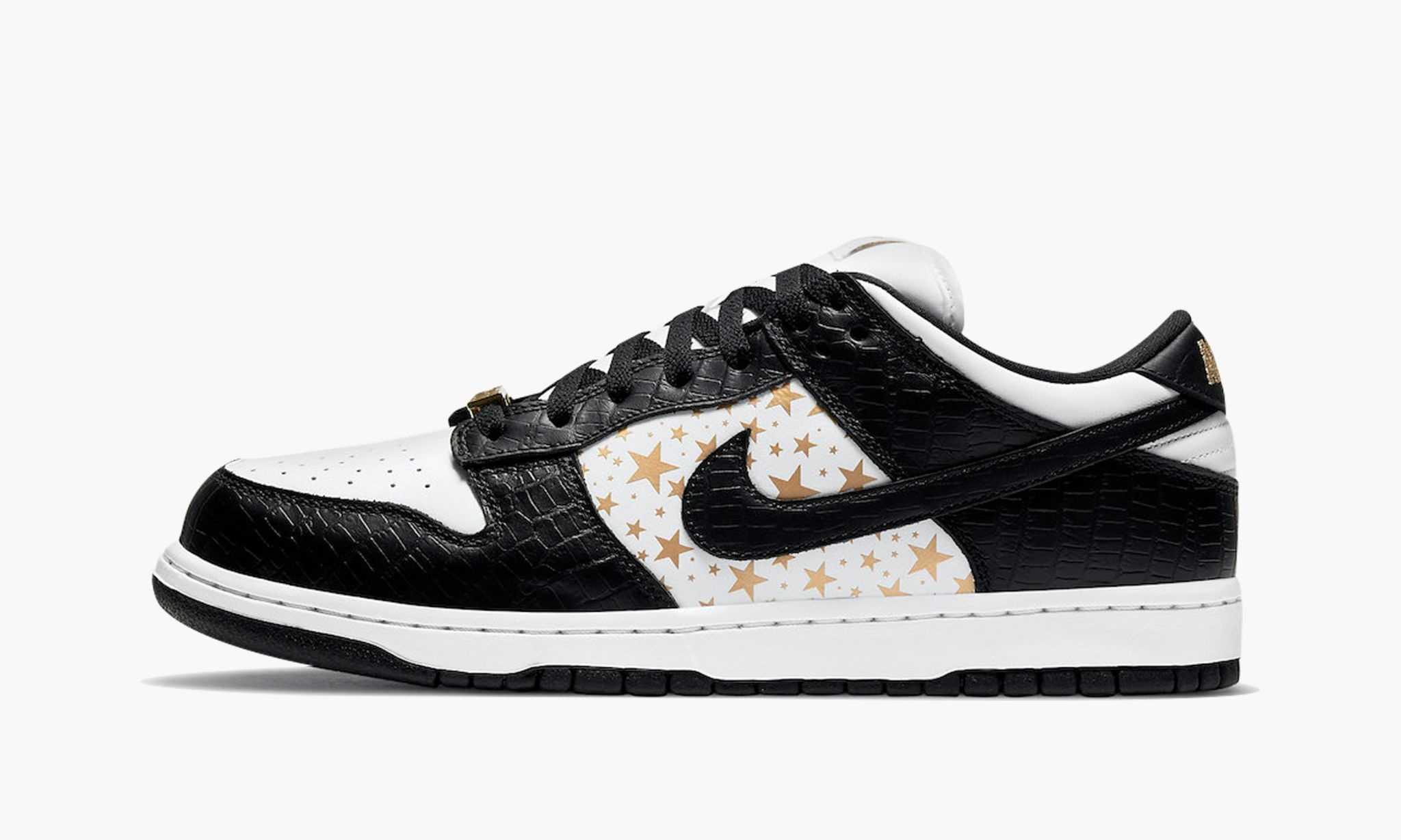 SB Dunk Low "Supreme - Stars - Black" - 1