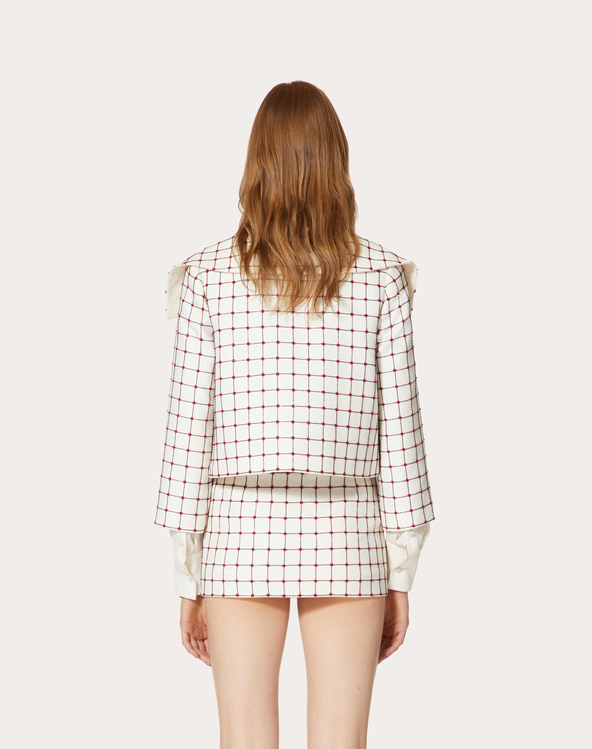 EMBROIDERED CREPE COUTURE JACKET - 4