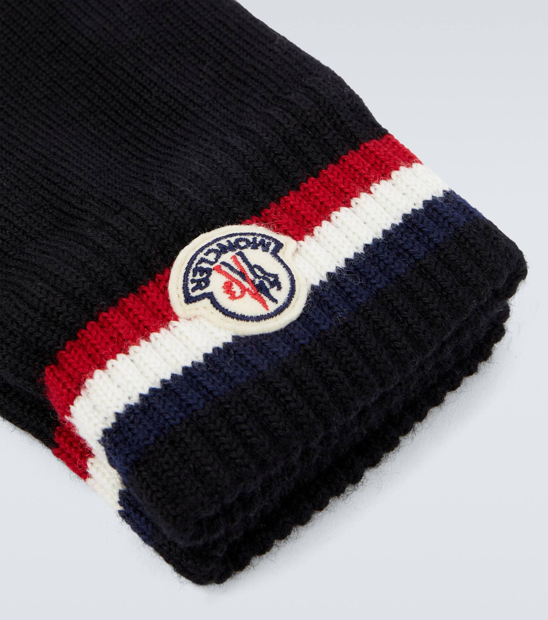 Logo virgin wool gloves - 2