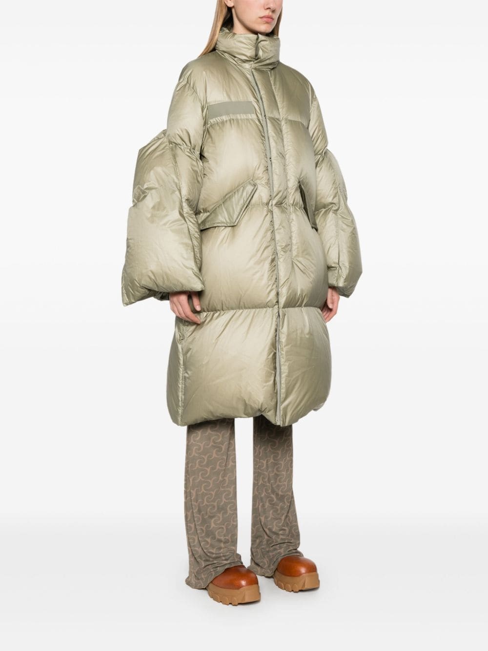 midi puffer jacket - 3