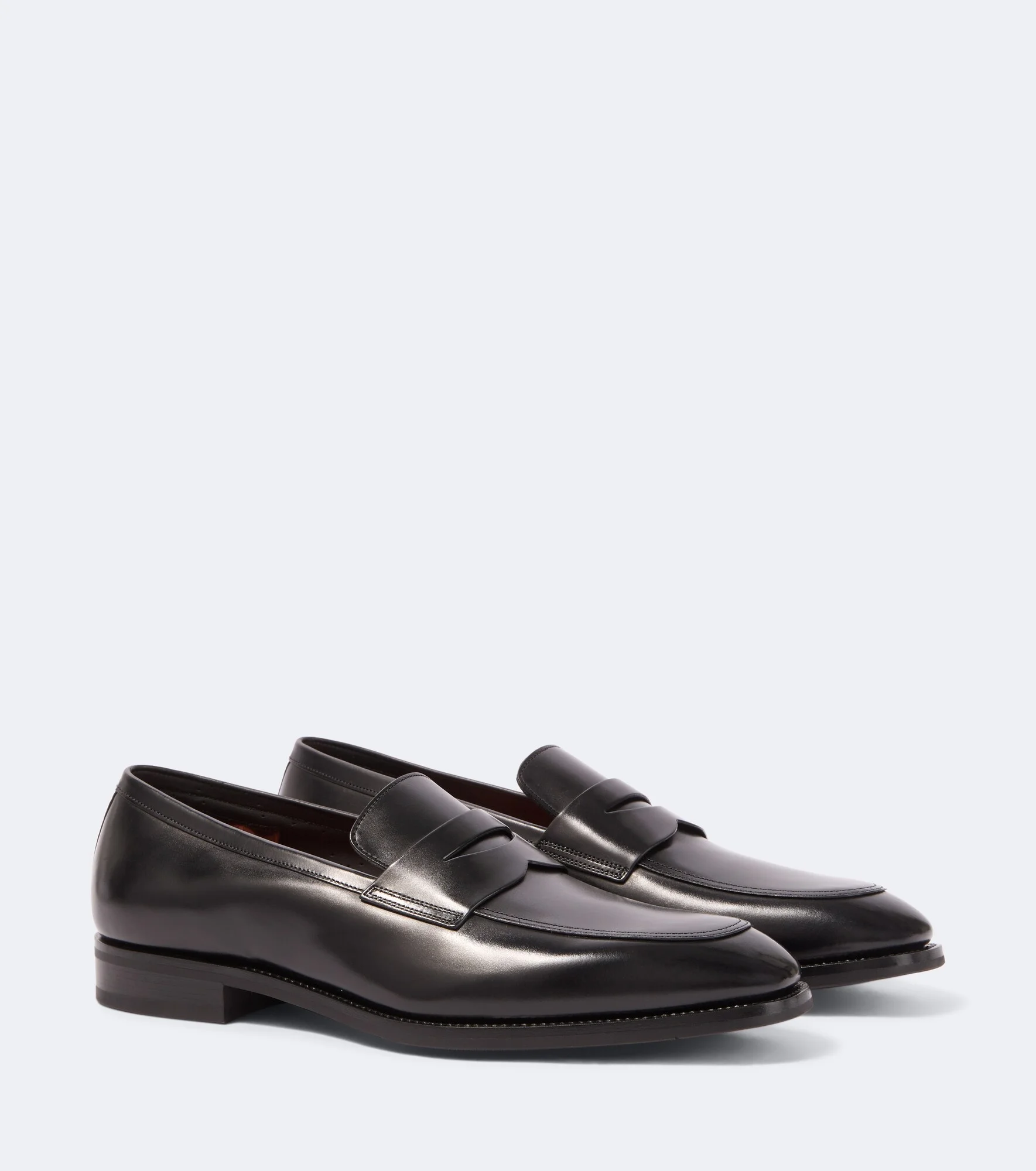 Leather penny loafers - 1
