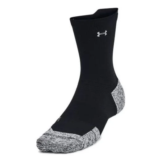 Under Armour ArmourDry Run Cushion Mid-Crew Socks 'Black Grey' 1376076-001 - 1