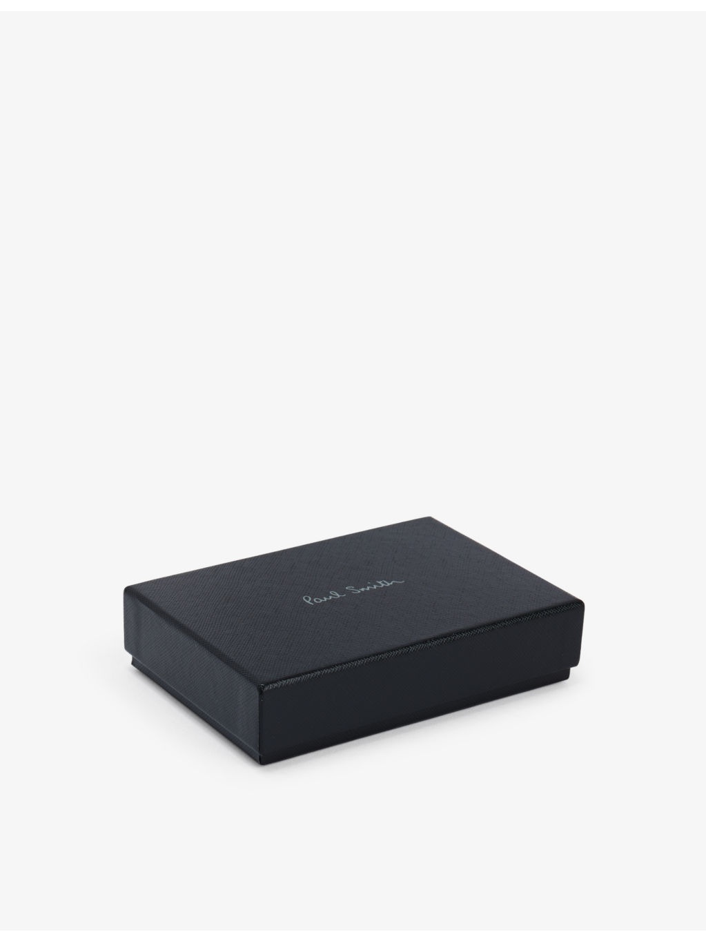 Signature stripe grained leather card holder - 5