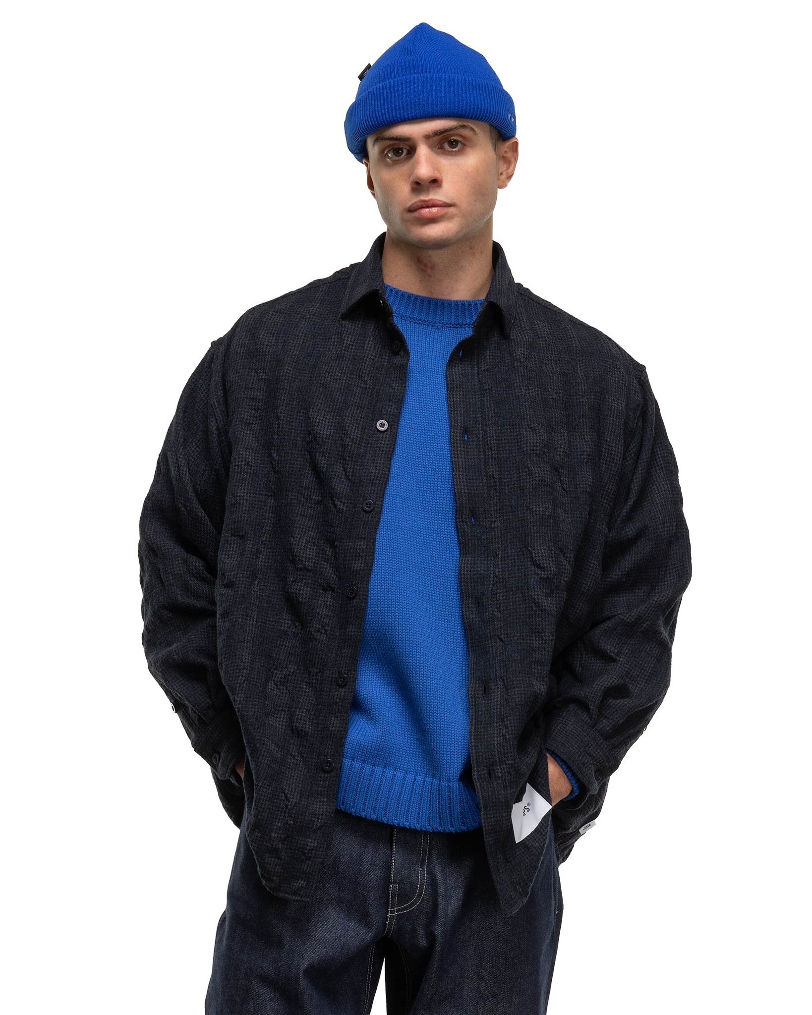 Txt / LS / WOCT. Twill Textile Navy - 4
