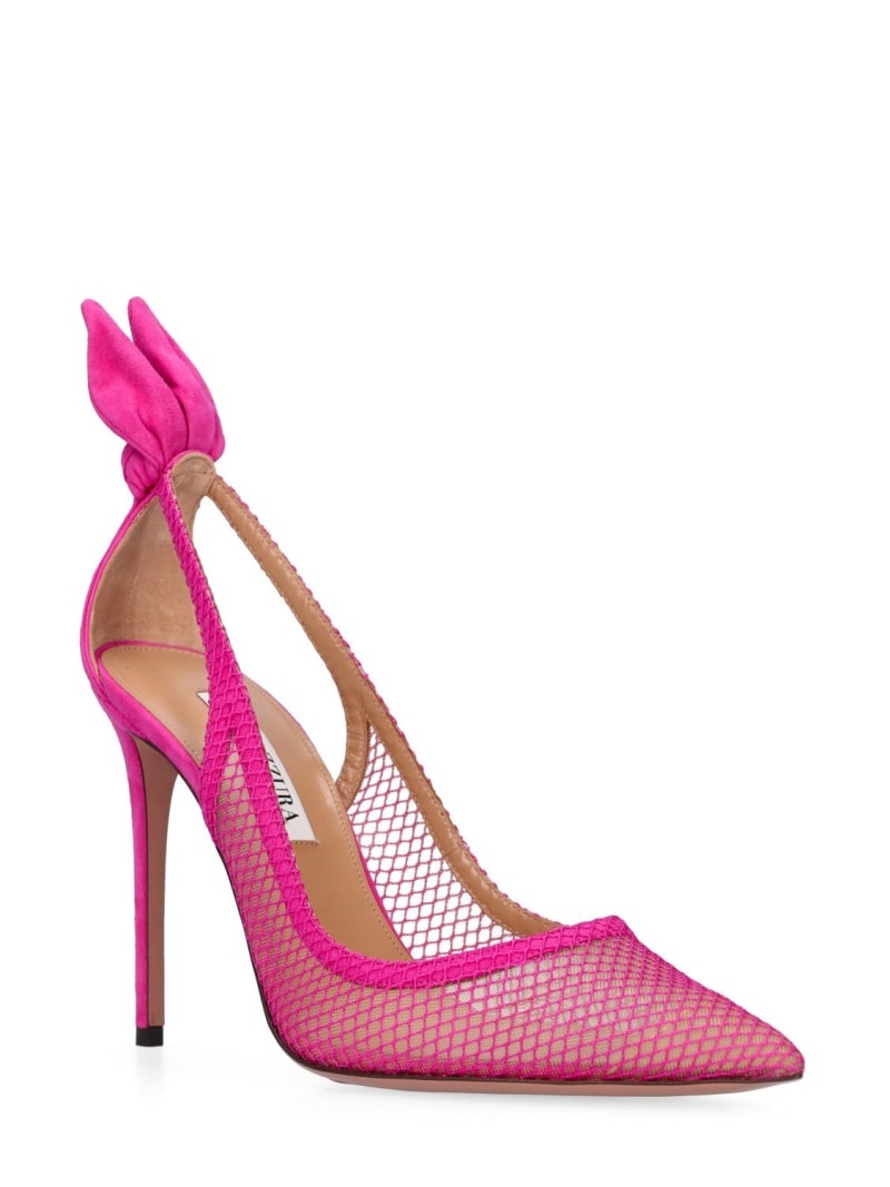 100mm Bow Tie mesh pumps - 3