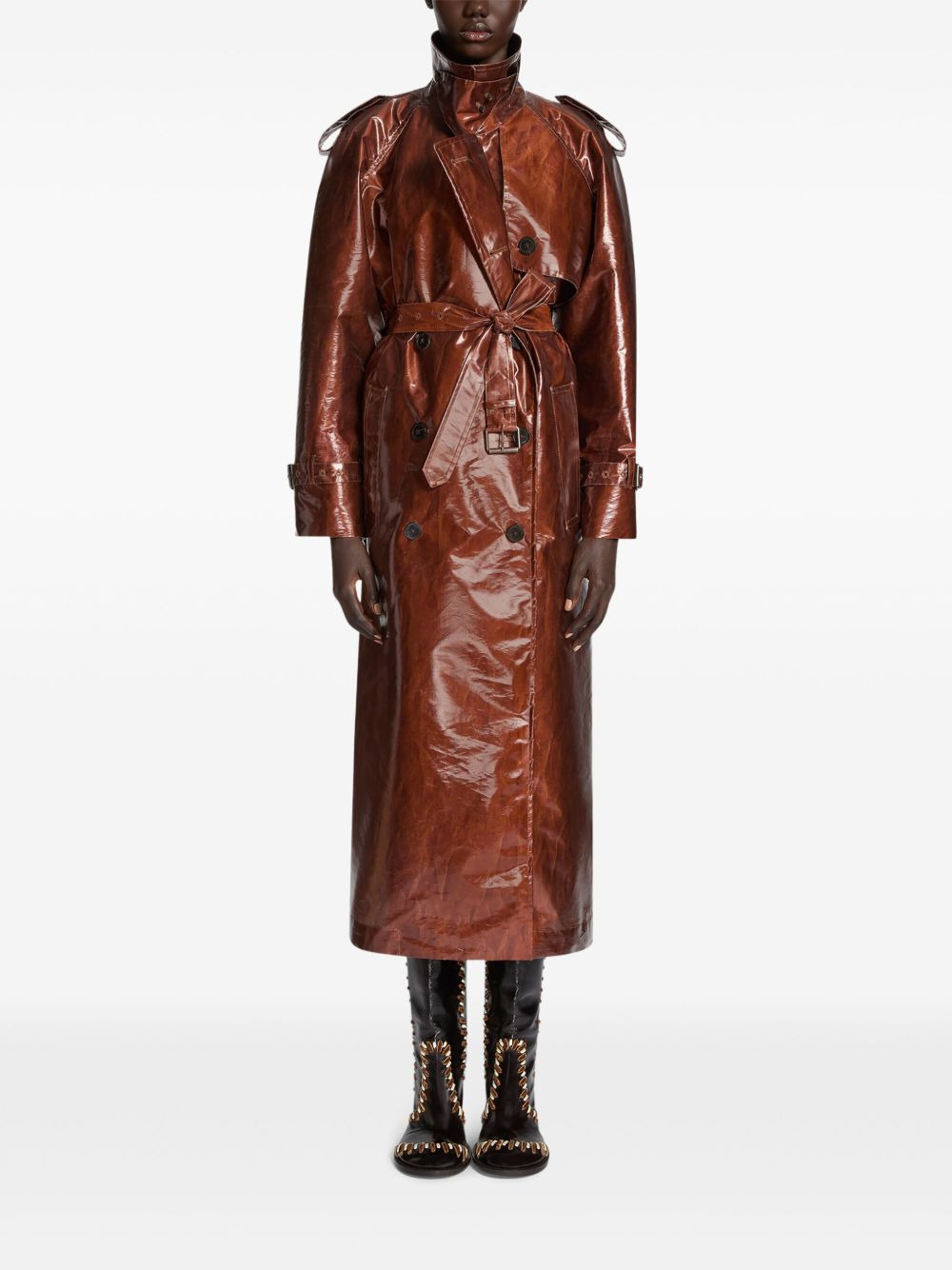 water-repellent trench coat - 2