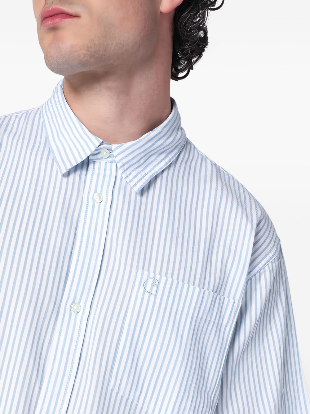 striped cotton shirt - 5