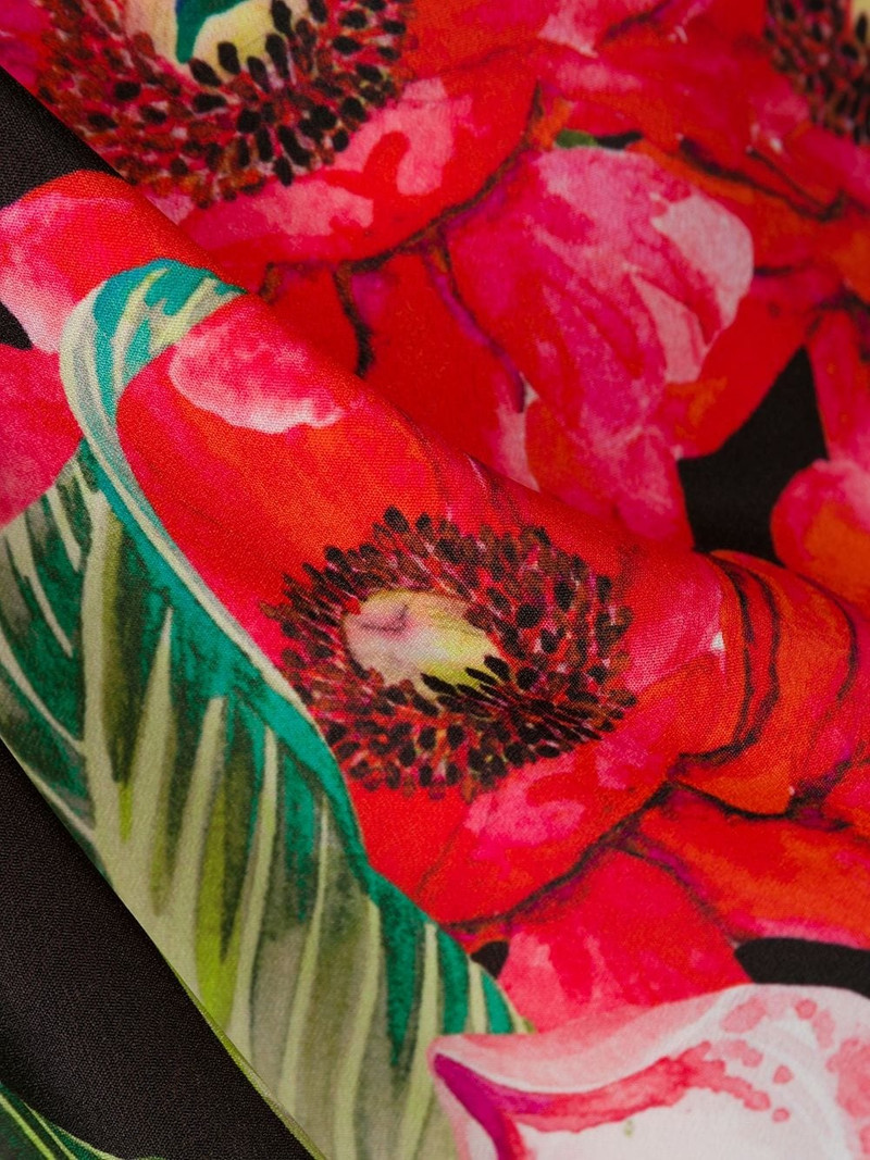 floral-print wrap dress 6