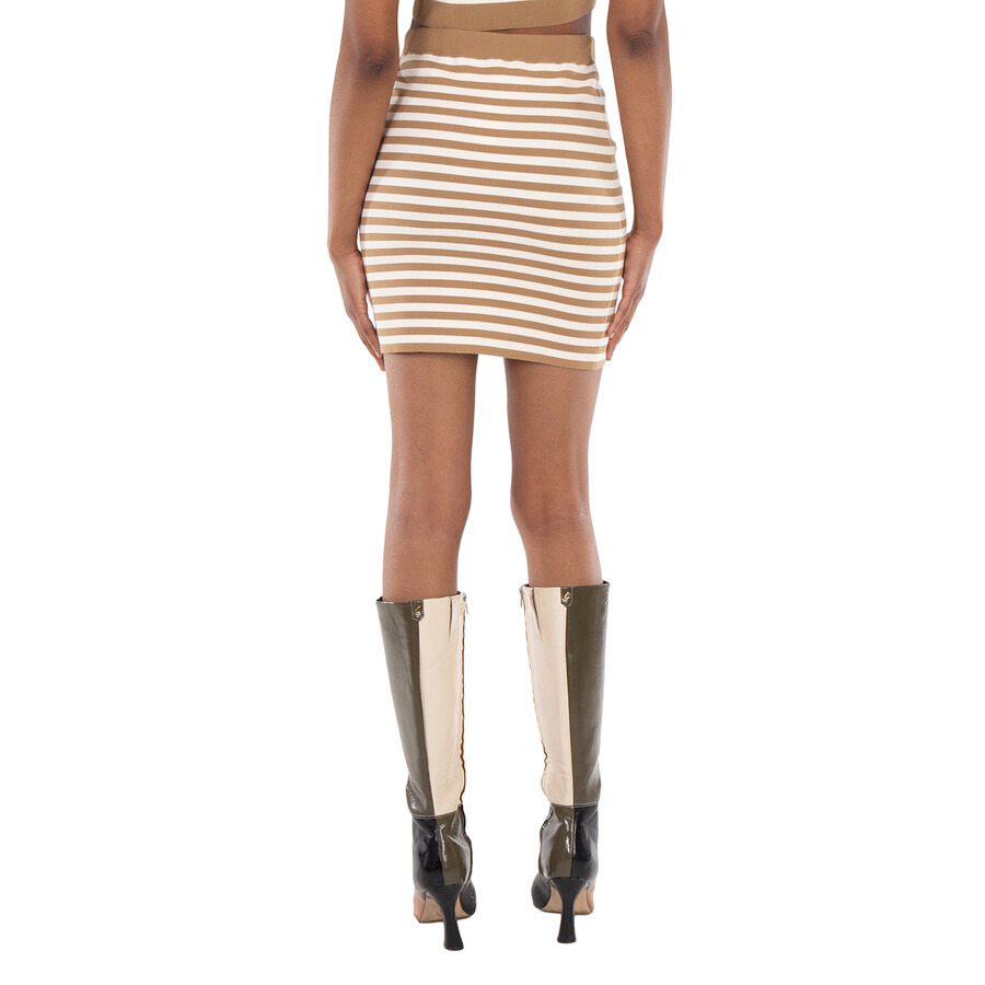 Max Mara Domizia Striped Knitted Mini Skirt - 3