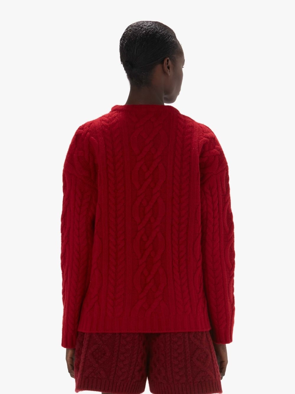 CABLE KNIT CREWNECK SWEATER - 3