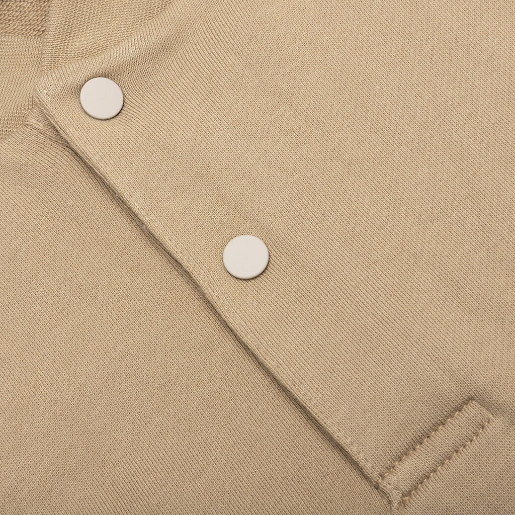 ESSENTIALS WOMEN'S 3/4 SLEEVE HENLEY - OAK - 4