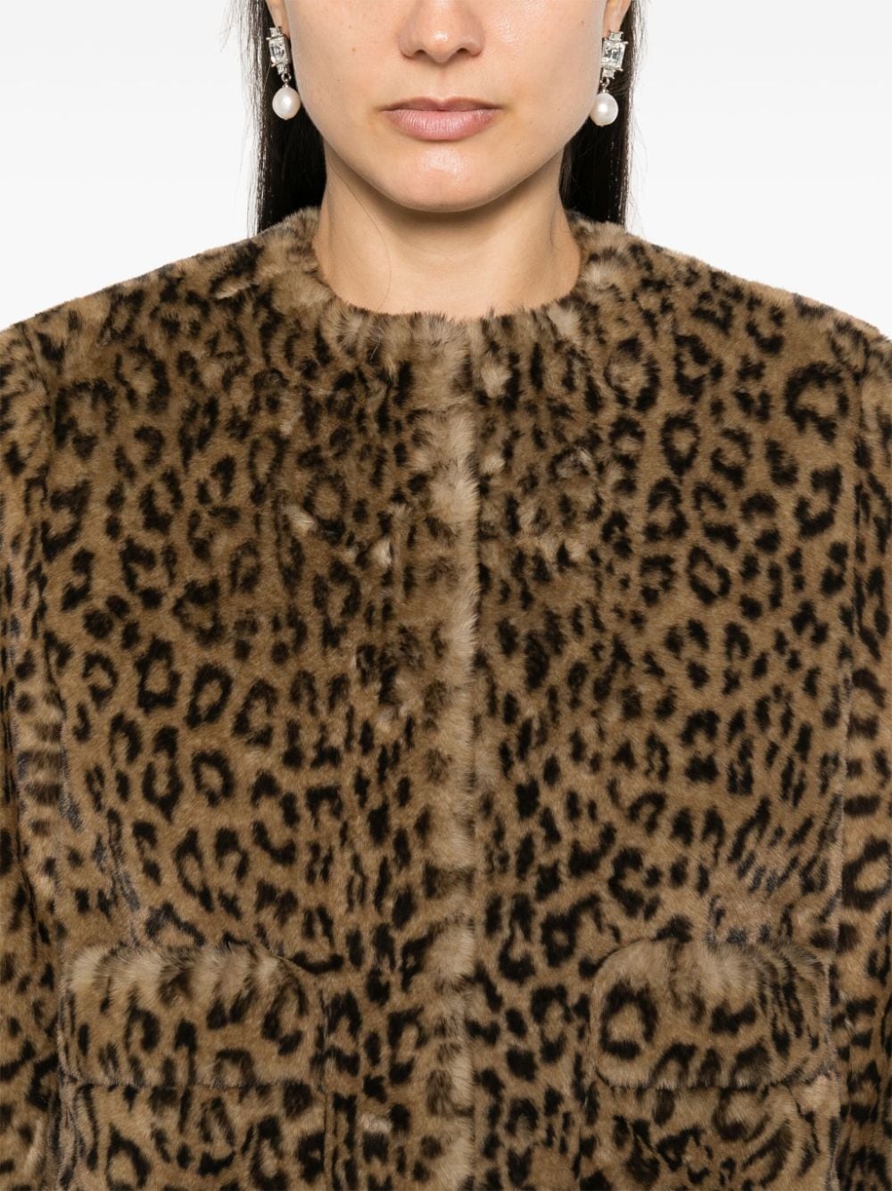 leopard-print jacket - 5