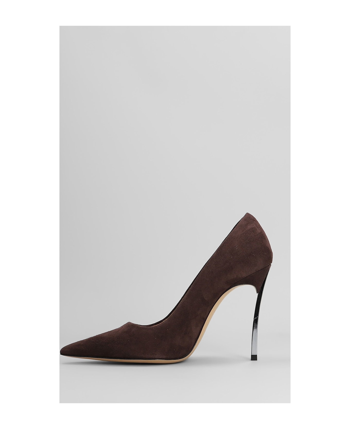 Blade Pumps In Viola Suede - 3