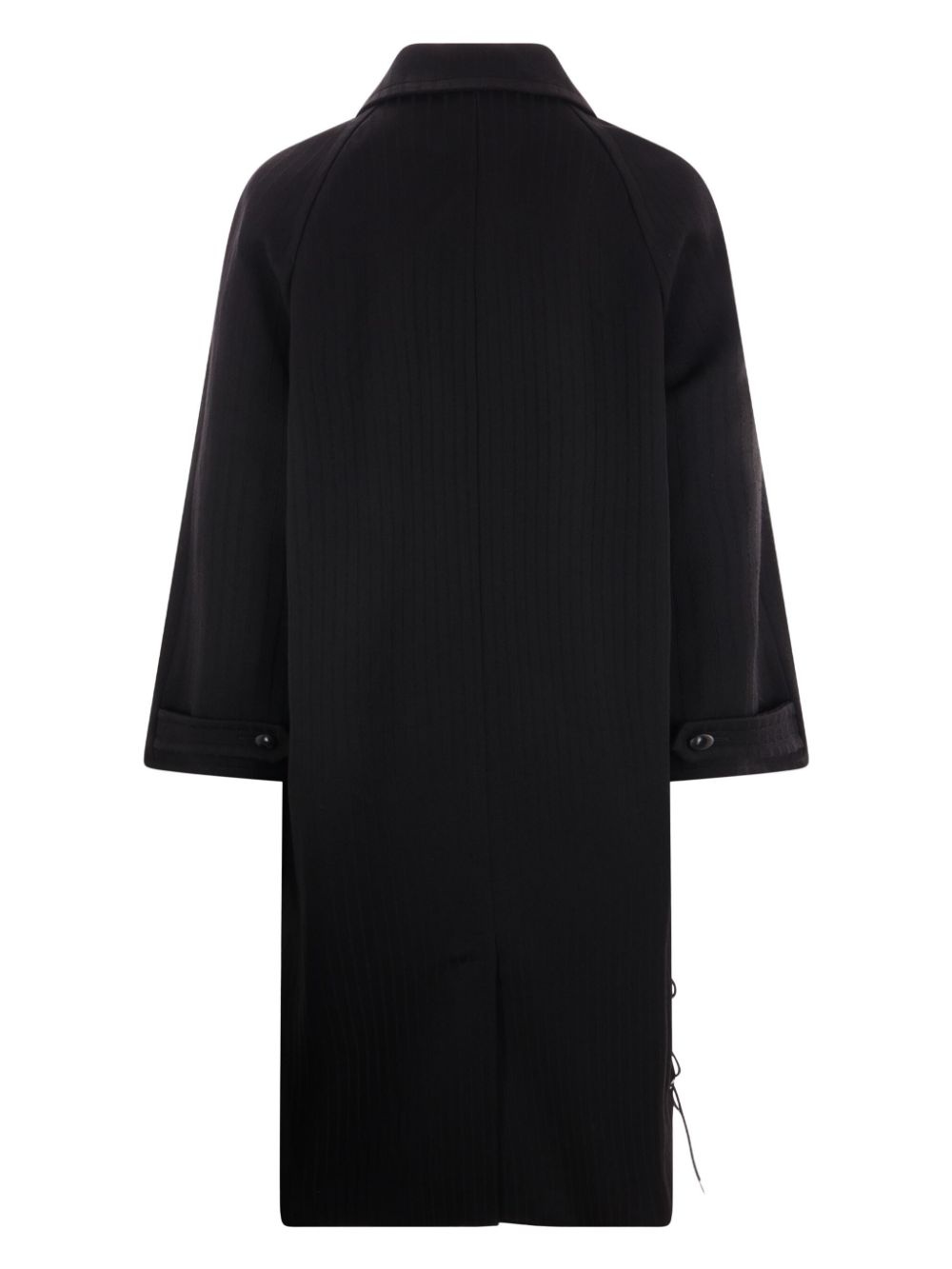 wool single-breasted coat - 2