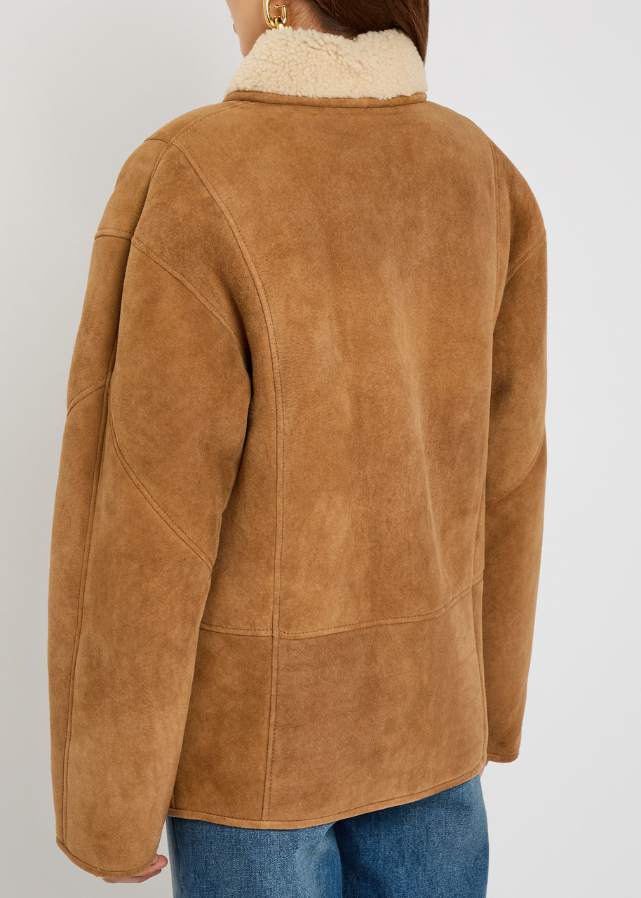 Blaze Milano Tatoosh Hooded Panelled Suede Coat - 3