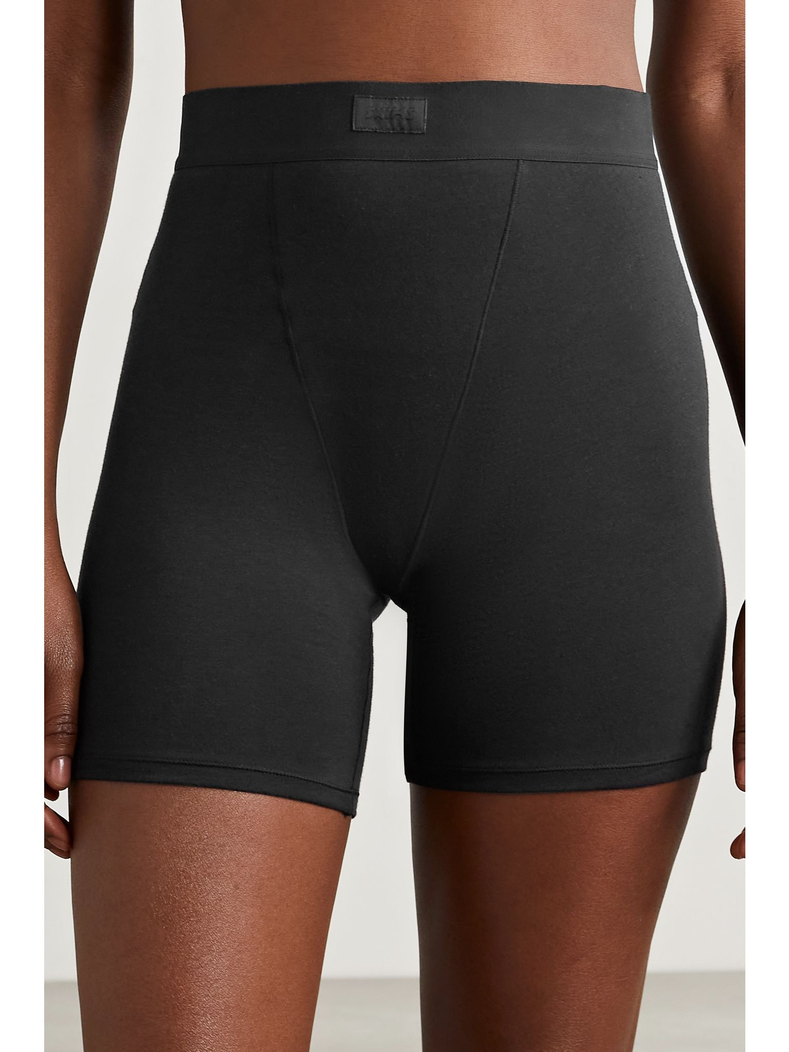 Boyfriend stretch-modal and cotton-blend jersey boxer shorts - Onyx Black - 2