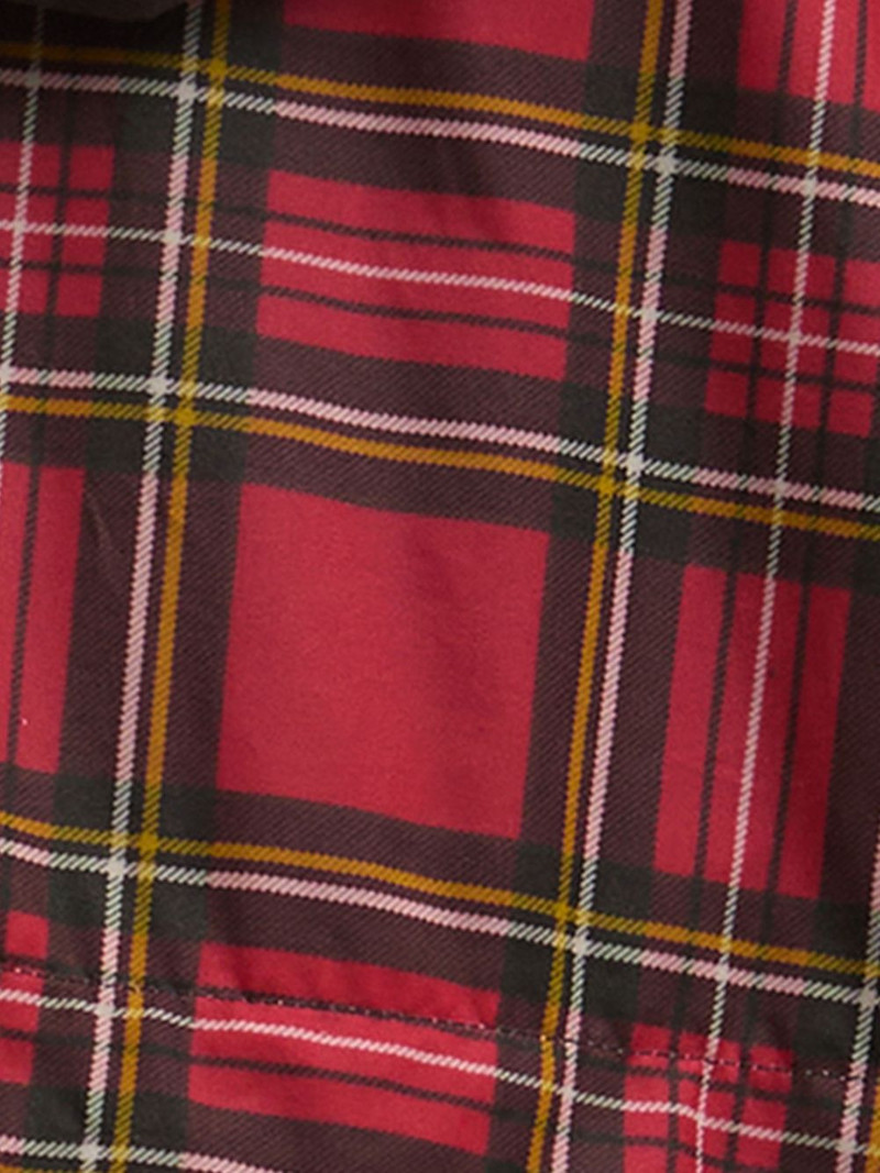 x Ganni plaid-pattern coat 4