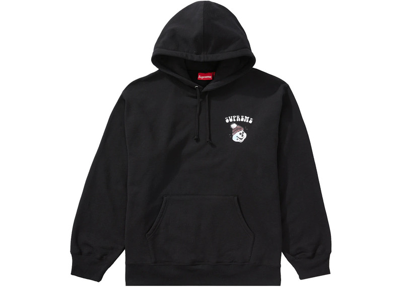 Supreme Supreme Snowman Hooded Sweatshirt Black outlook