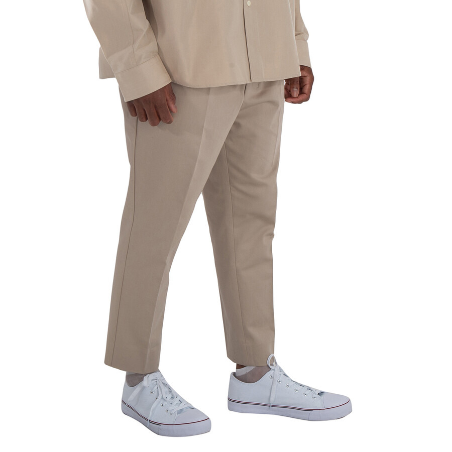 Ami Paris Men's Beige Clair Elasticated Waist Trousers - 5