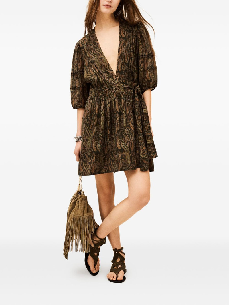 ba&sh Theodora paisley-print mini dress outlook